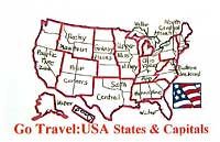 GO TRAVEL USA AND CAPITALS CARD GAME